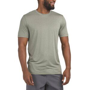 SPYDER Moss Heather Grid Textured Active Tee